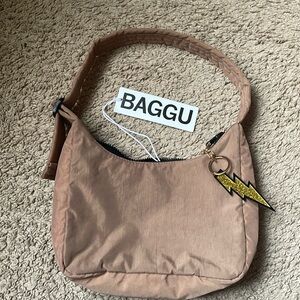 Baggu Mini NylonShoulder Bag in Cocoa